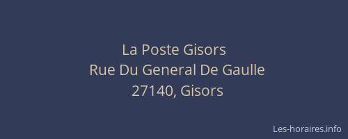 La Poste Gisors