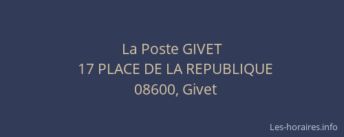 La Poste GIVET