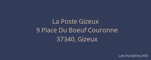 La Poste Gizeux