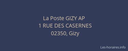 La Poste GIZY AP