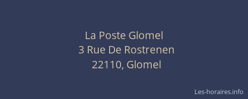 La Poste Glomel