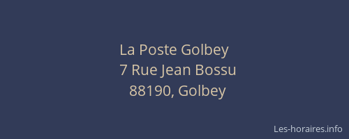 La Poste Golbey