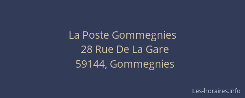 La Poste Gommegnies