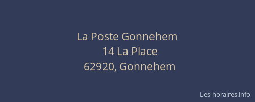 La Poste Gonnehem