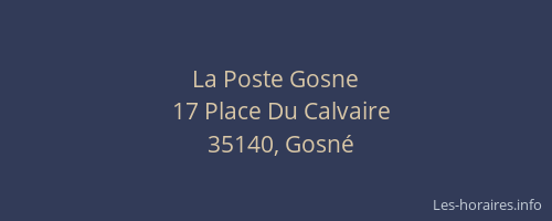 La Poste Gosne