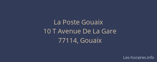 La Poste Gouaix