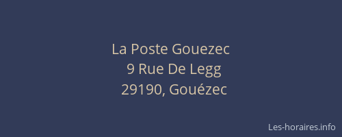 La Poste Gouezec
