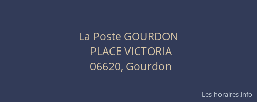 La Poste GOURDON