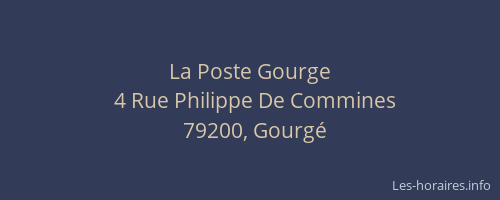 La Poste Gourge