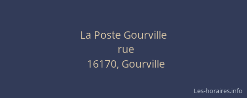 La Poste Gourville
