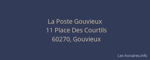 La Poste Gouvieux