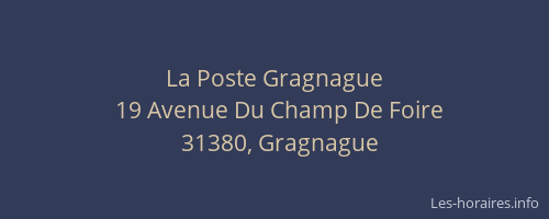 La Poste Gragnague