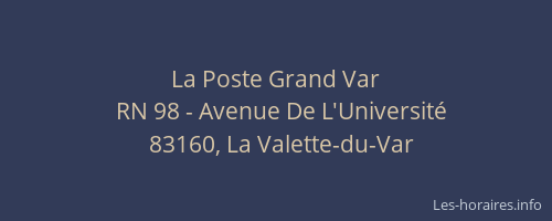 La Poste Grand Var