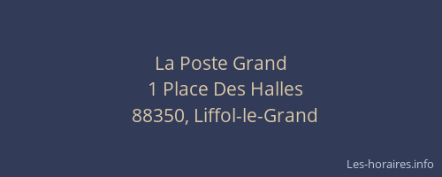 La Poste Grand