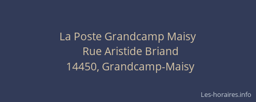 La Poste Grandcamp Maisy