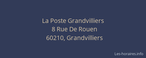 La Poste Grandvilliers