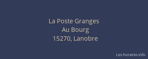 La Poste Granges
