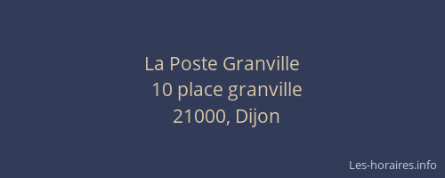 La Poste Granville