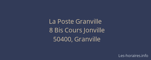 La Poste Granville