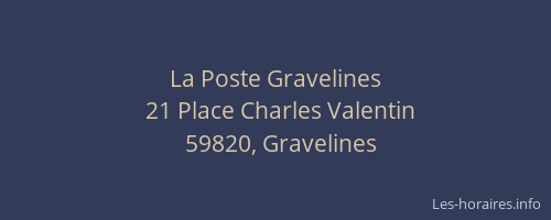 La Poste Gravelines