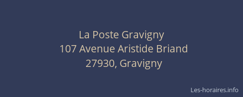 La Poste Gravigny
