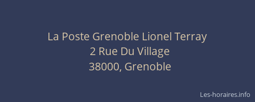 La Poste Grenoble Lionel Terray