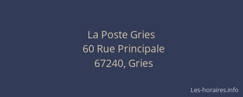 La Poste Gries