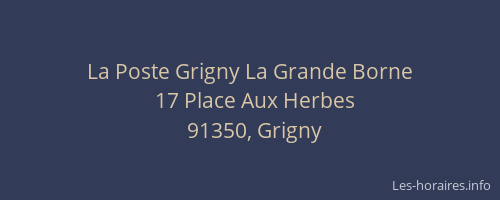 La Poste Grigny La Grande Borne