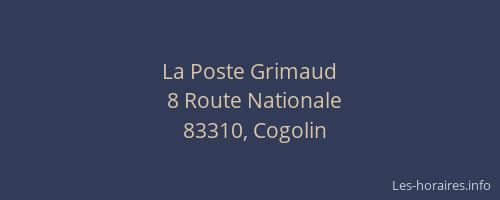 La Poste Grimaud