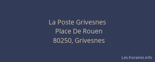La Poste Grivesnes