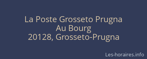 La Poste Grosseto Prugna