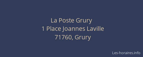 La Poste Grury
