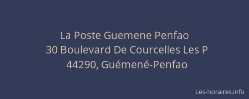 La Poste Guemene Penfao