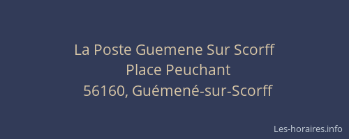La Poste Guemene Sur Scorff