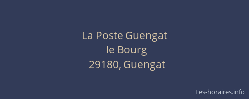 La Poste Guengat