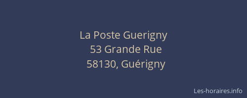 La Poste Guerigny
