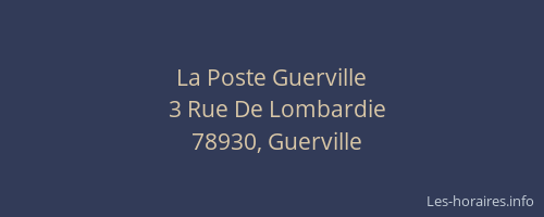 La Poste Guerville