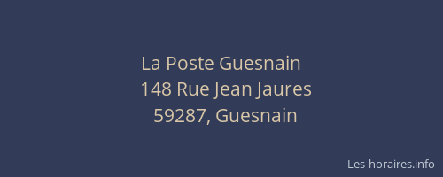 La Poste Guesnain