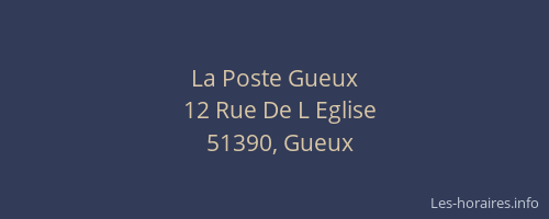 La Poste Gueux