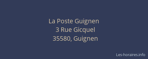 La Poste Guignen
