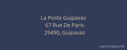 La Poste Guipavas