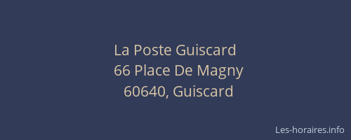 La Poste Guiscard
