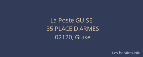 La Poste GUISE