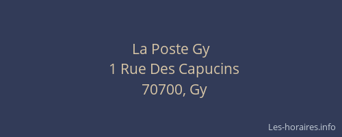 La Poste Gy