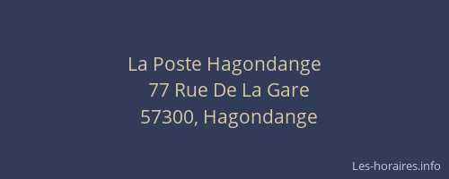 La Poste Hagondange