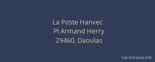 La Poste Hanvec