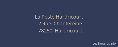 La Poste Hardricourt