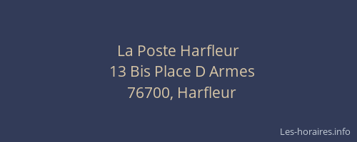 La Poste Harfleur