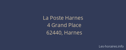 La Poste Harnes
