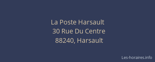 La Poste Harsault